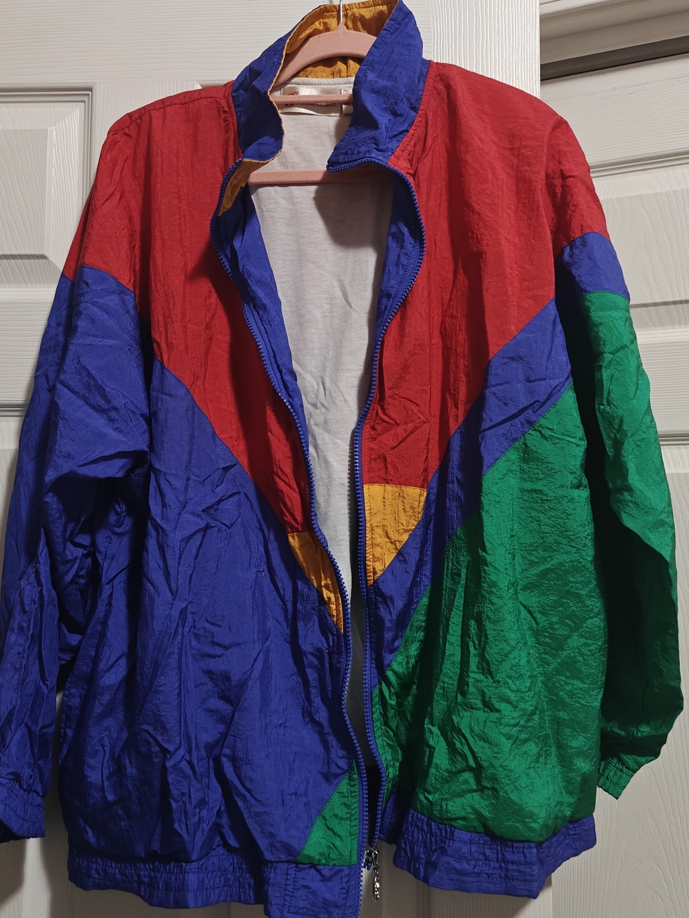 Retro Colorblock Windbreaker